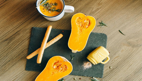 Kürbis Apfelschaumsuppe