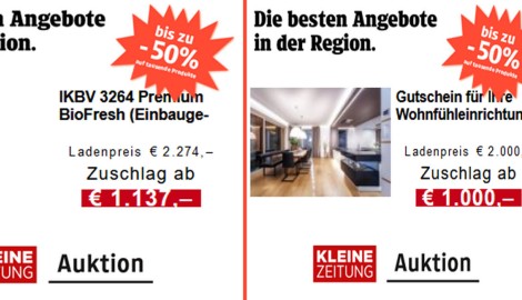 Symbolfoto zum Artikel: Kleine Zeitung Auktion