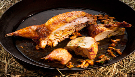 Symbolfoto zum Rezept: Ausgelöstes - gefülltes Schwammerlhendl